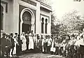 Gathering for the Eid al-Adha in front of the mosque on 16 September 1918[1]
