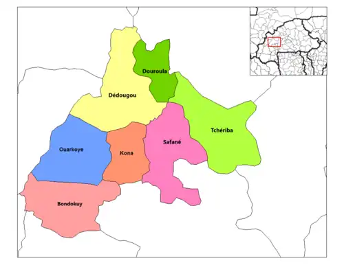 Ouarkoye Department location in the province