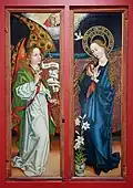 Martin Schongauer, Orlier Altarpiece: Annunciation