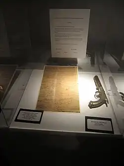 Silver pistol used in the suicide of Henri Christophe