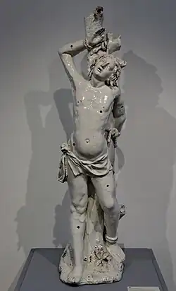 Rare statue of Saint Sebastian, about half life-size, c. 1630