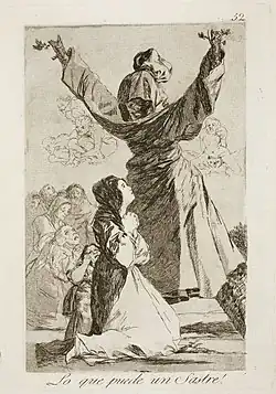 Capricho No. 52: ¡Lo que puede un sastre! (What a tailor can do!)