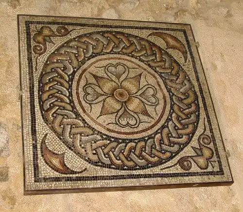 Gallo-Roman mosaic in the Sens Museum