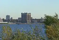 Muskegon viewed from across Muskegon Lake