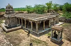 Mucucundeswara temple and the tank in front of it