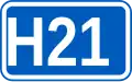 Highway H21 shield}}