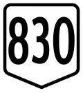 Route 830 shield