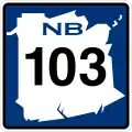 Route 103 marker