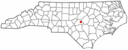 Location of Coats, North Carolina