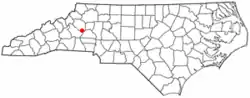 Location of Rhodhiss, North Carolina