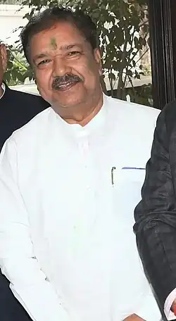 NDA's Dilip Jaiswal meeting with Nitish Kumar after victory of their candidates in bypolls (cropped).jpg