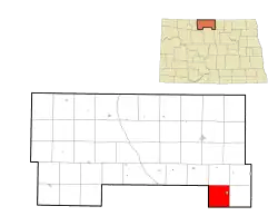 Location of Ostby Township