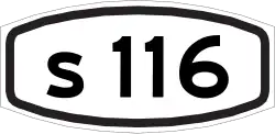 City route 116 shield}}