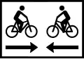 Bicycle traffic in both directions[N 2]