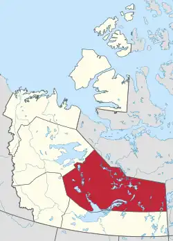 Location within the Northwest Territories