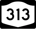 Route 313 marker