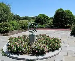 Pathway overlooking columns.