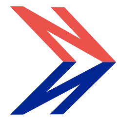Norman Wilson's National Bus Company symbol, an italicised 'N' and its shadow formed into an arrow