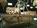 Woven bassinet from Yap, Osaka Museum