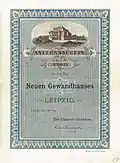 Bond for the funding of the second Gewandhaus in Leipzig, issued 1 July 1884 by Giesecke+Devrient.[1]
