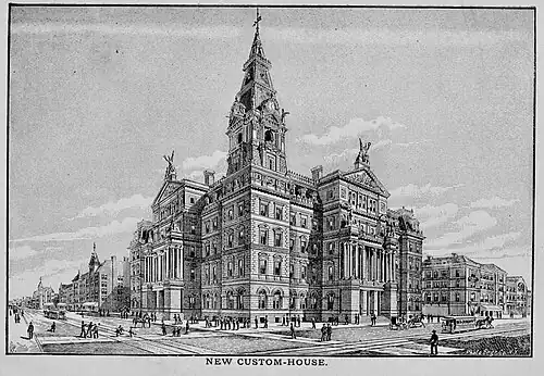 "New Custom-House" Louisville, Kentucky, 1886 image taken from architectural plans