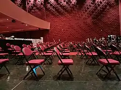 Interior when the theater was used as a COVID-19 vaccination site.