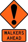 Walkers ahead