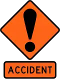 Accident - New Zealand road sign
