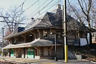 Woodland, Newton Highlands, and Newton Centre Railroad Stations, and Baggage and Express Building