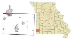 Location of Shoal Creek Drive, Missouri