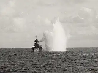 Niels Juel attacked by German aircraft on 29 August 1943