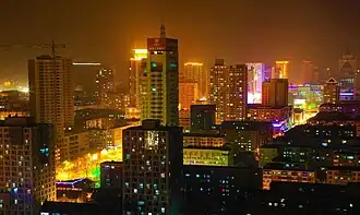 Night view of the city.