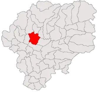 Location in Bistrița-Năsăud County
