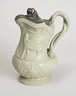 "Nineveh" jug, c. 1851, Ridgway & Abington. Austen Henry Layard's Nineveh and its Remains of 1849 had created a craze for the style of Assyrian sculpture.
