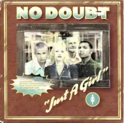 A color photograph of the band appears against a maroon background displaying the song title.