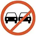 No overtaking