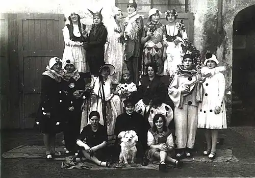 Ambrosian carnival in Milan between 1914 and 1920
