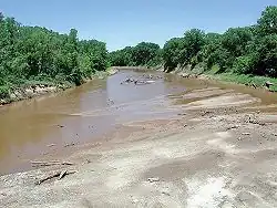 The North Canadian River near Shawnee
