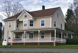 Town hall, in the village of Millerton