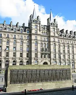 North Western Hotel Liverpool with the Cenotaph in front.