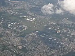 Aerial view around the Northeast Philadelphia Airport