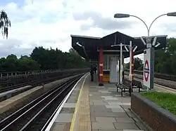 Southbound platform looking south