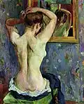 Nude in front of a mirror, 1919