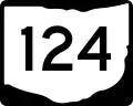 State Route 124 marker