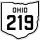 State Route 219 marker