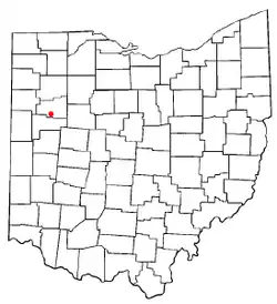 Location of Fort Shawnee, Ohio