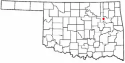 Location within the state of Oklahoma