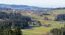 Oberreute seen from the east