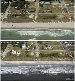 Oblique aerial photographs at Atlantic Beach, South Carolina
