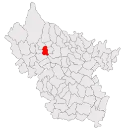 Location in Buzău County